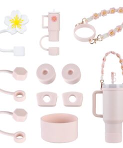 Yuecda Stanley Cup-Zubehör Set – 1 Wasserflaschen Griffband + Selbstdichtendes Set + IDEAL für Stanley Cup 1,2 l und 850