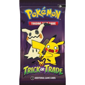 Pokémon Trick or Trade 2023 Booster Ssamelkarten ENG | ENGLISH | Sonder Halloween Serie | + Arkero-G 10 Soft Card Sleeve