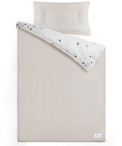 Lulumoon Musselin Kinderbettwäsche 100x135 + Kissenbezug 40x60cm - Leicht und Komfortabel - Oeko-TEX STANDARD 100 - Bett
