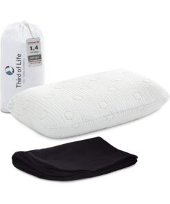 Reisekissen VOLAR | Orthopädisches Nackenkissen mit Memory-Foam | Ideal für Auto, Flugzeug & Camping | Thermoregulierend