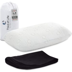 Reisekissen VOLAR | Orthopädisches Nackenkissen mit Memory-Foam | Ideal für Auto, Flugzeug & Camping | Thermoregulierend