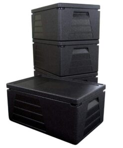 Profipy Thermobox mit Isolierung für Kühlung und thermische Behalten von Nahrungsmitteln bei Nutzhöhe 230mm