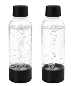 Kunststoff-Wasserflasche 2er-Pack, Ersatzflaschen Für Sprudelwasser Und Mineralwasser, 1 L, Wiederverwendbar | 2er-Pack