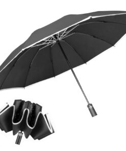 Umgekehrt faltbarer Regenschirm - Winddicht, Automatisch Öffnen/Schließen, perfekt für Wanderer & Fahradreisende – Beque