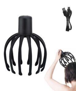 Elektrisches Kopfmassagegerät 2025 Neuestes Mit 12 Finger, Kopfmassage Spinne Kopfkrauler Für Entspannung Wiederaufladba
