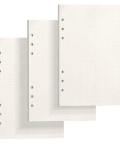Skycase A6 Gepunktet Papier - Refill Papier für Filofax und Ringbücher, 135 Blatt Notizblöcke, Ideal für Einsätze, Skizz