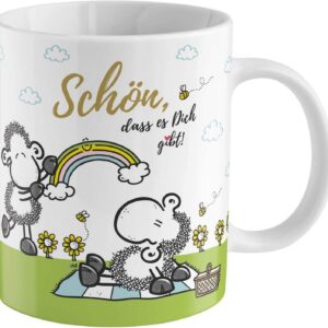 Sheepworld Zaubertasse Schön-Motiv | Porzellan-Tasse 35 cl | Geschenkidee, Überraschung | 47058