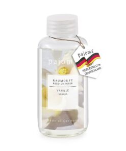 pajoma® Raumduft Nachfüllflasche 100 ml | Vanille Duft für Lufterfrischer | Premium Qualitätsduft für Ihr Zuhause