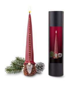 Handgemachte Adventskalenderkerze für Liebhaber traditioneller Weihnachtsgeschmückung (Adventskalenderkerze (ca. Ø 8.9