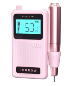 PDGROW Nagelfräser,professionelle kabellose elektrische Nagelfeile - für Maniküre-Salon und Zuhause (Rosa) PDGROW Nage