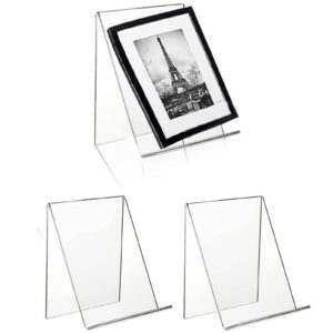 Sanfly 3 Stück Acryl-buchständer Für Leserinnen und Leser Für Das Wohnzimmer Und Büro Durchsichtige Bücherhalter Halt Fü