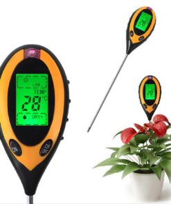 Feuchtigkeitsmessgerät Pflanzen Digitales 4 in 1 Bodenmessgerät für Gartenarbeit PH/Temperatur/Feuchtigkeit/Licht Bodent