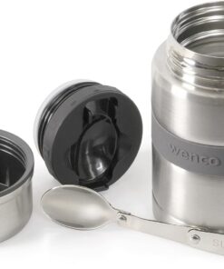 Wenco Edelstahl Lunchpot 500 ml mit Thermobehälter - Warmhaltebox für Kinder und Erwachsene - To-Go Suppenbehälter für M