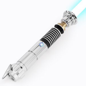 Saberforms Duell Lichtschwert RGB Farben Force FX Premium Metallgriffgröße für Erwachsene und Kinder