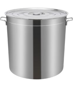 Edelstahl Suppentopf 52,8 Qt mit Korb und Deckel für Alle Herdarten