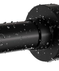 Schwarze Duschvorhangstange 86,4-167,8 cm rostfrei verstellbar kein Bohren Federspannung Badezimmer Fenster