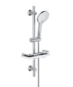 Görbach Handbrause Duschset chrom D12 0,7m Duschablage Seifenschale
