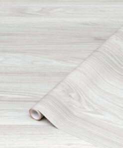 d-c-fix Möbel-Klebefolie Sangallo Hellgrau - selbstklebend für Küche & Schrank, Holz-Optik, 90cm x 2,1m, Deko-Folie, Tür