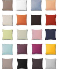 ESTELLA Jersey Kissenbezug für Nackenrolle 15x21 cm | 100% Baumwolle | Deutscher Qualitätsschlag | Terrakotta