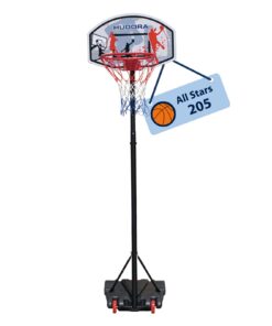 HUDORA Höhenverstellbarer Basketballkorb für Kinder - Outdoor Korb mit Rollen und Standfuß - perfekt für den Garten