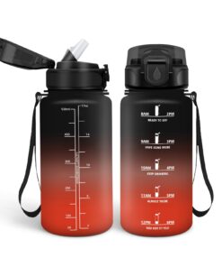 HoneyHolly Trinkflasche 500ml BPA-Frei mit Zeitmarkierung