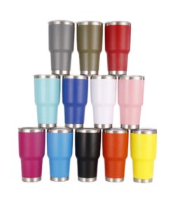CHAW 30oz Edelstahl Vakuum Isolierbecher für Büro und Reisen mit Deckel Kaffeetasse und Thermounterhaltung