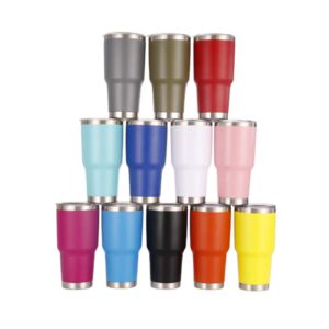 CHAW 30oz Edelstahl Isolierbecher Vakuum Tumbler Kaffeetasse für Reisen Büro