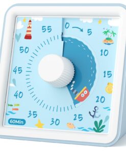 LIORQUE 60 Minuten Visueller Timer für Kinder mit Boot-Design