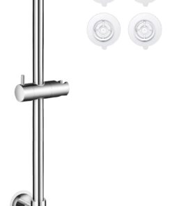 KES Duschstange ohne Bohren Edelstahl F209S78DF-PS Poliert 78CM Brausestange Duschkopfhalterung