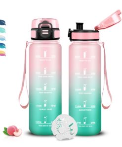 Trinkflasche Kinder 500ml Auslaufsicher mit Zeitmarkierung