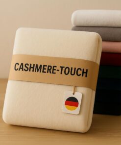 Warme Spannbettlaken aus Cashmere-Touch Stoff - Creme Farbe - 90-100 x 200 cm fürComfort und Wärme im Bett
