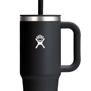 HYDRO FLASK_black_Dualwande_Vakuolumahl_spritzwasser_schützender_Hals_cooler_Reise_Tumbler_709ml_24oz