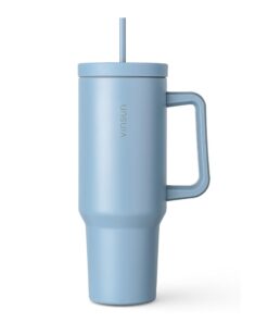 Vinsun Tumbler Mug - Edelstahl Thermobecher 1200ml - doppelwandig isoliert für Kaffee und Tee - Isobecher für Büro und