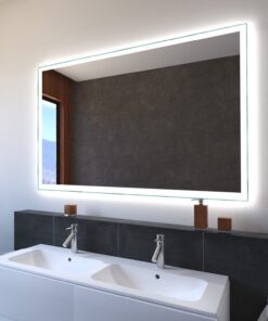 SARAR LED-Badezimmerspiegel MA4110 180x80cm Made in Germany mit Designo Lichteffekt Badspiegel Badspiegel mit LED Beleuc