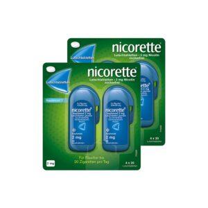 NICORETTE Lutschtabletten Doppelpack - freshmint - für Raucher - zur Zigarettenkuerzung - zuckerfrei