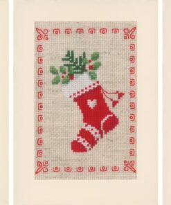 Vervaco Lesezeichen Kreuzstich Stickpackungen für Erwachsene Weihnachtlich 3er DIY Postkarten Set Kreatives Geschenk ca.