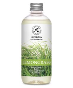 Raumlufterfrischer Lemongrass - Intensiv & Langanhaltend Natürlicher - fuer Küche & Zimmer - 500ml - Öl Duft Nachfüller