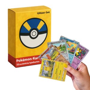 Pokémon-Karten auf Deutsch, original Glitzer-Karten,╰KEEPSEVEN.individuelles Kartenset kompatibel mit Pokemonkarten