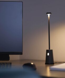 Northpoint LED Akku Tischlampe für Büro und Zuhause stufenlos dimmbar Warmes Weiß Licht 3000K