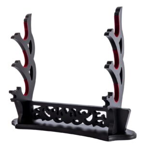 Japanischer Samurai Schwert Display Rack + Schwerthalter Katana + 3-störig