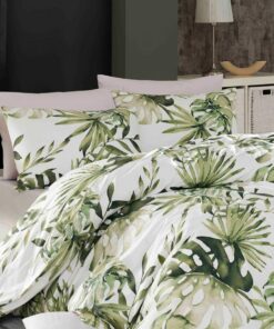 Traumschlaf Renforcé Hautsympathische Bettwäsche Botanic Für Alle • Ideal Für Ihr Ganzjahres Bett • Tropisches Blätterde
