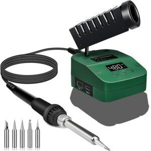 Bosch 18V Home und Garden PBA Akku Lötkolben, schnelles Aufheizen, LED Digitales Display, für Heimwerker, Gerätereparatu
