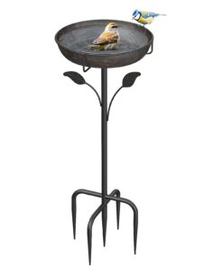 Vogeltränke WELDUN Stehende Wasserschale 26CM für Garten | Winterfestes Futter und Wasser SECUR für Wildvögel WELDUN |