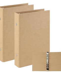 Ringbuch A6 6 Ringe Für Büroarbeiter, ideal für Büro und Schulung, nachfüllbar, 2 Stück A6 Ordner, Cover für Lose Blätte