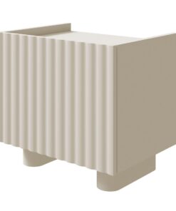 Selsey Nachttisch Fiorra Beige/Grau - Elegantes Modernes Design -Robust & Langlebig - 49 x 48 x 37 cm - Cashmere-Ton