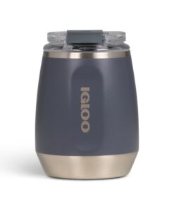 IGLOO Weinbecher Doppelwandig Edelstahl Thermobecher – Ideal für Campings, Garten und Picknicks – BPA-frei, isolierter W