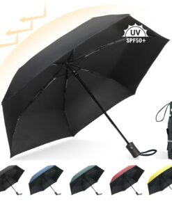 Herreicher UV-Schirm Reise Regenschirm - Kompakt Faltbar und leicht - optimaler UV-Schutz für Erwachsene und Kinder 98cm