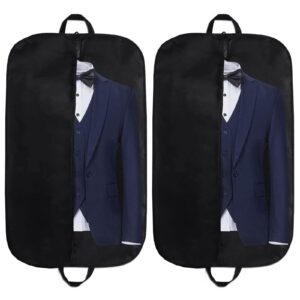 Kleidersack 100 x 60 cm (2er Set) – Atmungsaktive Anzugtasche mit Reißverschluss, perfekt für Reisen und Lagerung | Kle