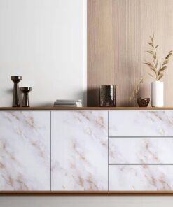 Hode Klebefolie Möbel Weiss Mattierter Marmor für Küche Küche Möbel Wände Global Recycled Standard Hode Klebefolie Möb