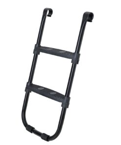 SONGMICS Rutschfeste Trampolinleiter, Metallgestell, Breiten Stufen, perfect für Kinder und Erwachsene, ideal für He.grp